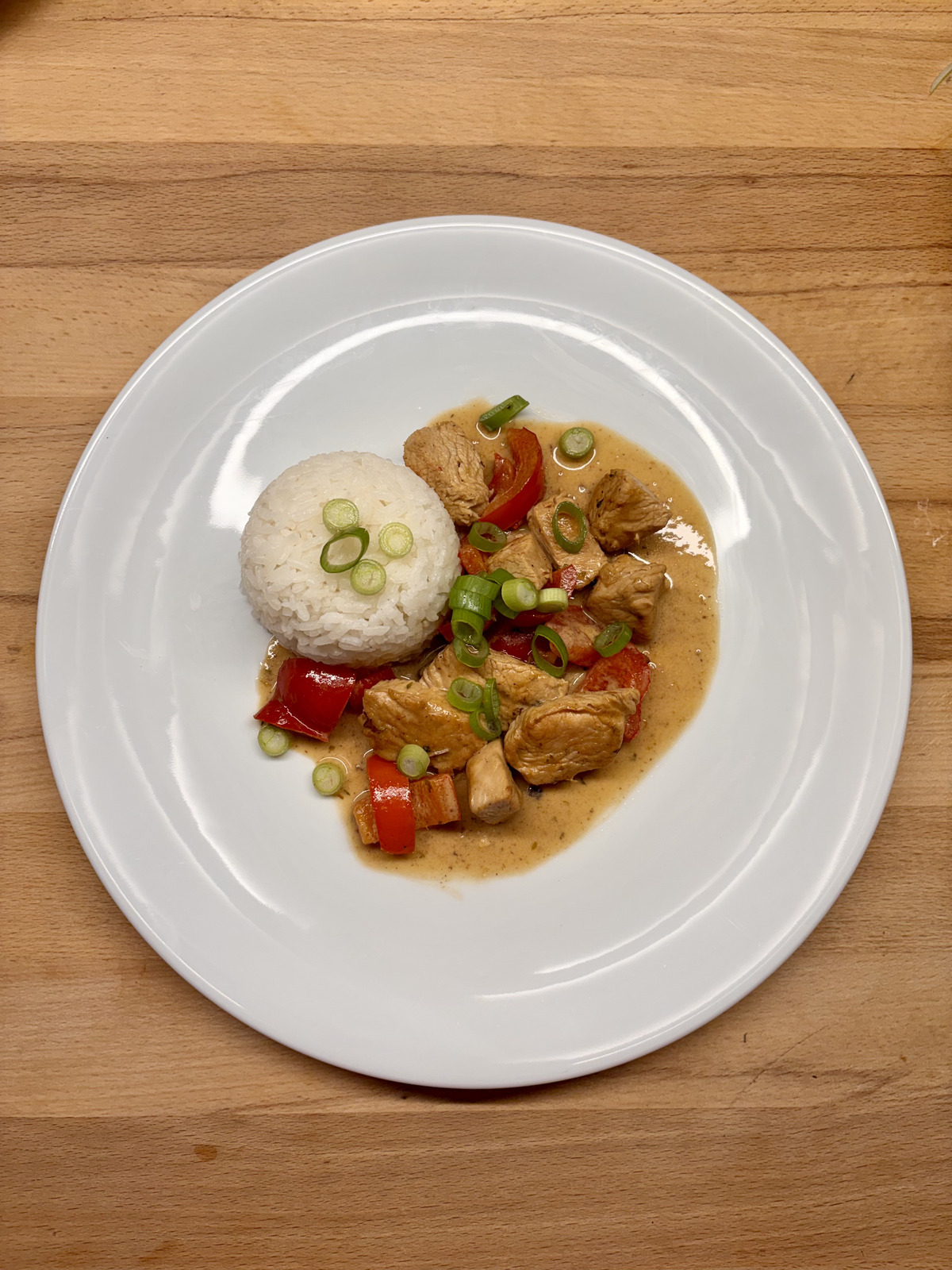 Hähnchen-Curry mit Reis