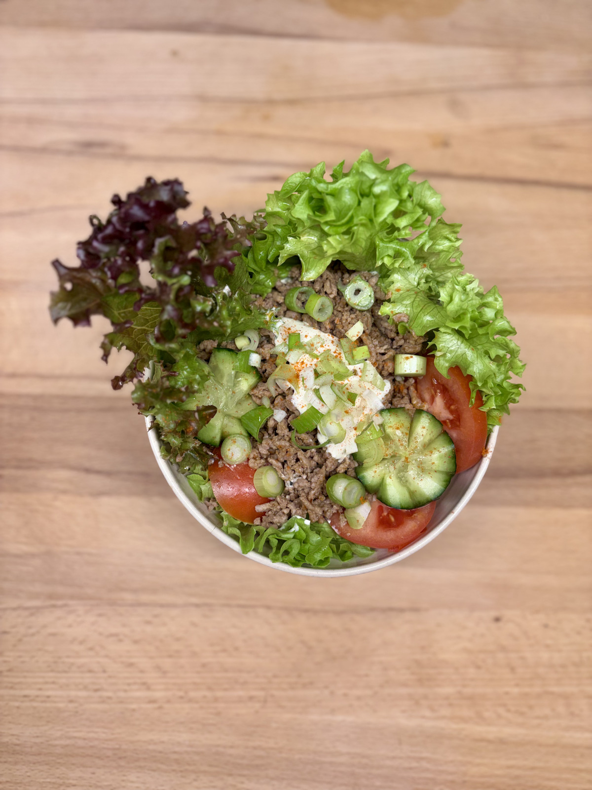 Low-Carb Burger-Bowl